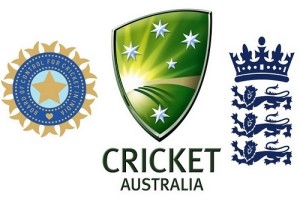 Australia, England and India tri-series 2015.