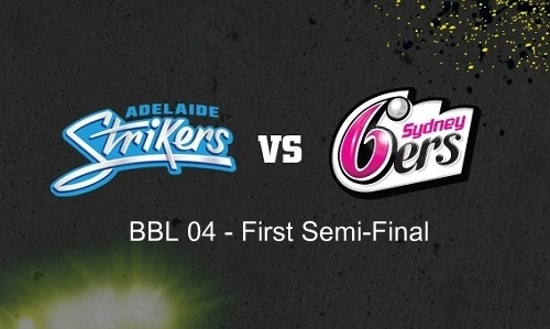 Adelaide Strikers vs Sydney Sixers semifinal-1 bbl-04 at adelaide oval.
