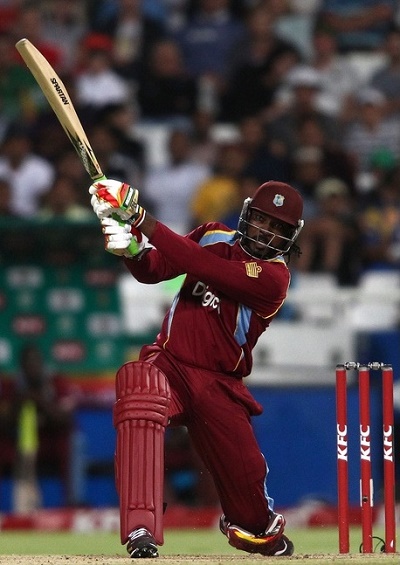 Chris Gayle scores fastest fifty for West Indies in T20I.