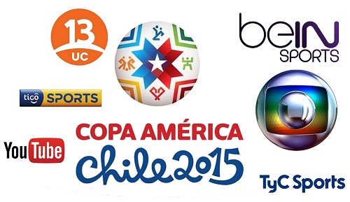Copa America 2015 broadcasters, tv channels and live streaming details.