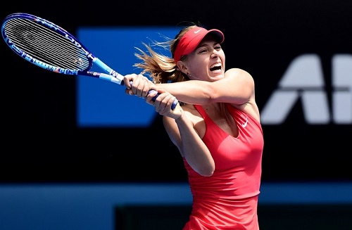 Maria Sharapova qualify for Australian open quarterfinal 2015 to face Eugenie Bouchard.