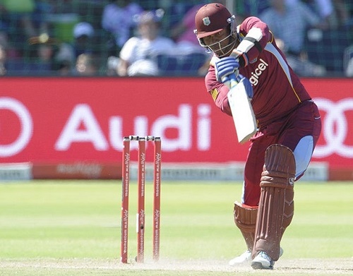 Marlon Samuel fifty lead West Indies to fight against South Africa at Port Elizabeth.