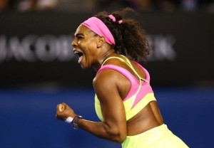 Serena williams wins 19th grand slam by defeating Maria Sharapova.