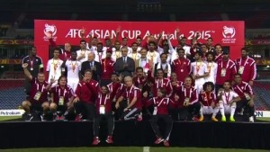 UAE secured 3rd place in 2015 afc asian cup by defeating Iraq.