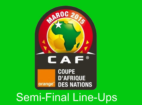 2015 Africa Cup of Nations semi final line-ups.