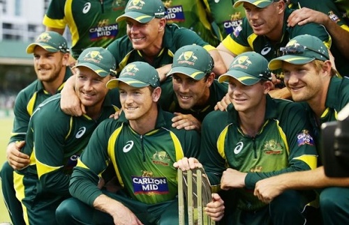 Australia beat England by 112 runs to win tri-series 2015.