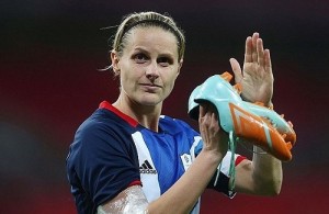 England Women's footballer Kelly Smith declared retirement from international duty.