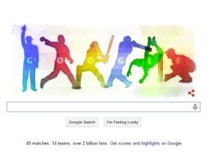 Google Doodle for 2015 cricket world cup.