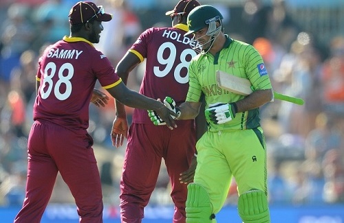 West Indies beat Pakistan by 150 runs in 2015 world cup.