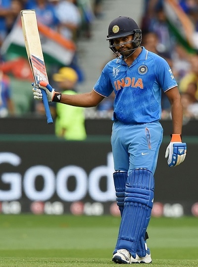 Rohit Sharma slams first world cup ton in quarter-final 2015.