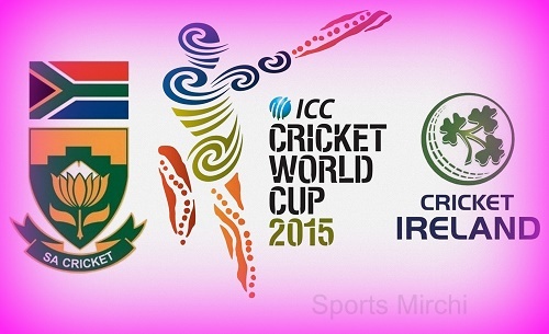South Africa vs Ireland world cup 2015 live streaming, score and preview.