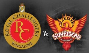 RCB vs SRH Live Streaming, Telecast, Score match-8 IPL 2015.