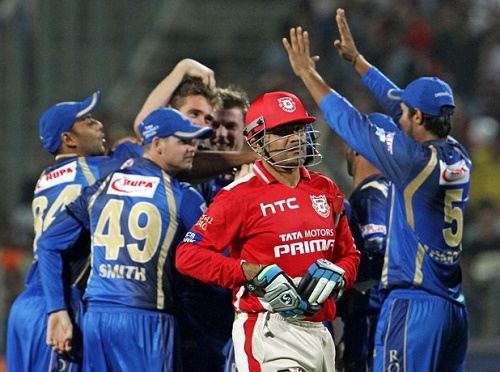 Rajasthan Royals beat Kings XI Punjab by 26 runs at IPL 2015.