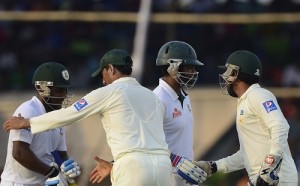 Bangladesh ends 1st test at draw against Pakistan in Khulna.