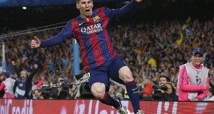 Messi scores twice as Barcelona win champions league semi-final first leg