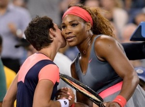 Serena Williams vs Carla Suarez Live telecast Madrid quarterfinal 2015.