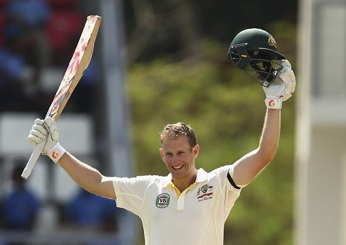 Adam Voges hits century in his maiden test cricket innings.