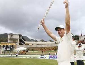 Australia beat West Indies by 9 wickets in 1st Test at Dominica.