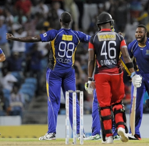 Barbados Tridents beat Trinidad in the 5th match of 2015 CPL.