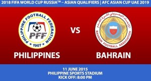 Philippines vs Bahrain Live Streaming, Telecast, Score 2015