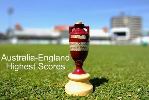 Ashes History Highest Scores by England and Australia.