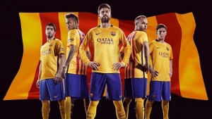 FC Barcelona 2015-16 away kit.