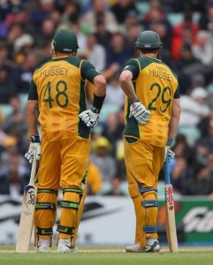 Hussey brothers won ODI match for Australia on 10 February 2009.