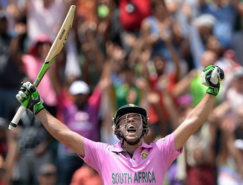 AB De Villiers only batsman to score ODI hundred twice after coming into bat after 30 overs.