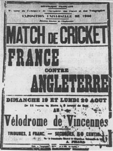 Cricket sport was played in 1896 and 1900 Olympics.