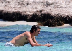 Roger Federer loves to swim.