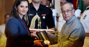 Sania Mirza receives Rajiv Gandhi Khel Ratna Award