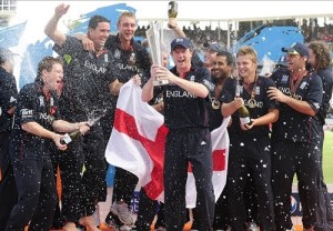 England Cricket Team at ICC World Twenty20.