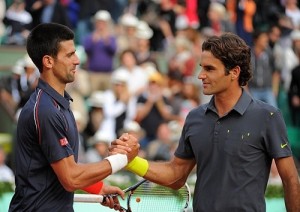 Novak Djokovic vs Roger Federer rivalry.