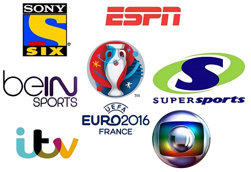 UEFA Euro 2016 Broadcasters, TV Channels List.