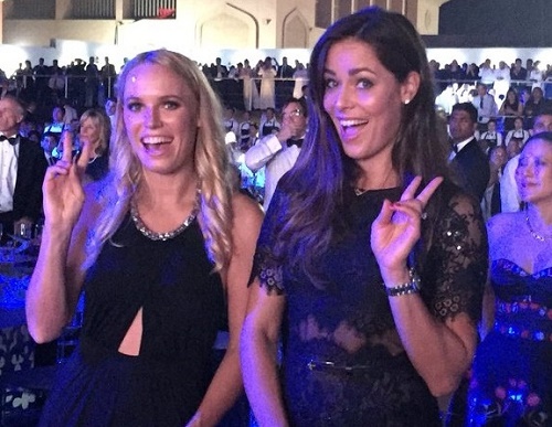 Ana Ivanovic and Caroline Wozniacki Party in Dubai.