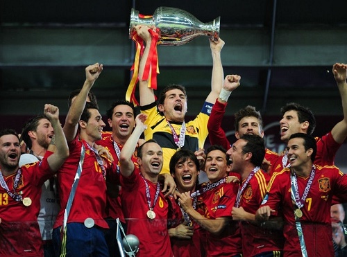 Spain won 2012 Euro Cup.