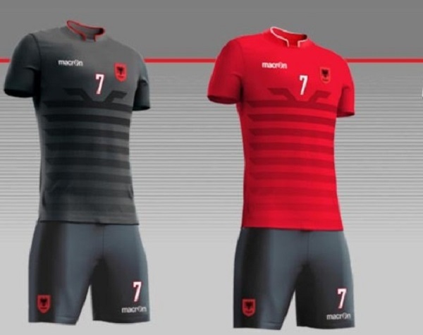 Albania official kit for European cup 2016.