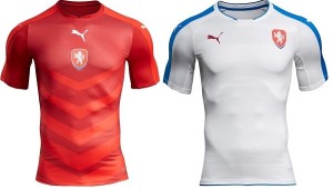 Czech Republic official kit for 2016 UEFA Euro Cup.