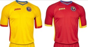 Romania football team kit for Euro 2016.
