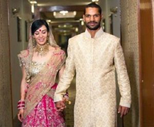 Ayesha Mukherjee and Shikhar Dhawan