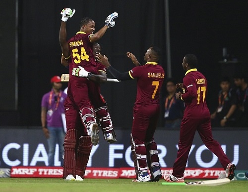 West Indies beat India to play England in wt20 2016 final.