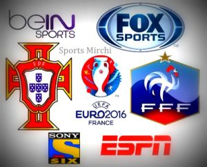 Portugal vs France 2016 Euro Final Live Telecast, TV Channels.