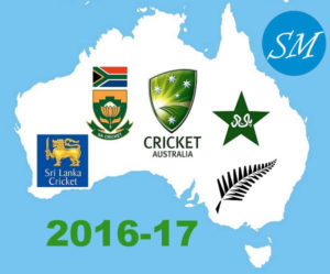 Cricket Australia Team Home Matches Schedule 2016-17