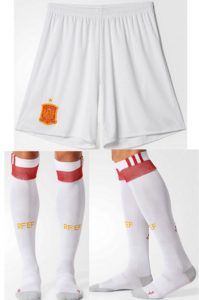 spain away kit 2016-17 shorts and socks