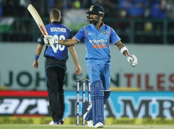 virat kohli scored 85 runs in first odi against new-zealand