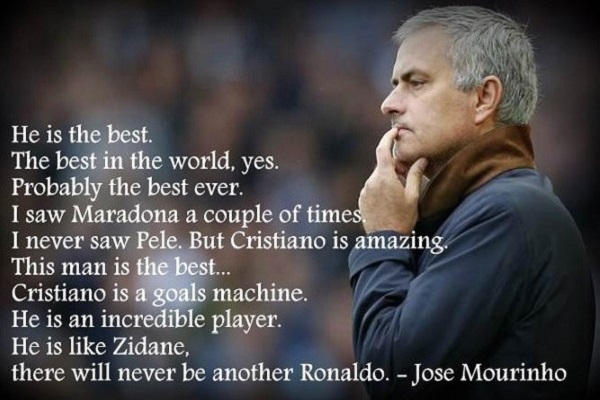 Jose Mourinho quotes about Cristiano Ronaldo