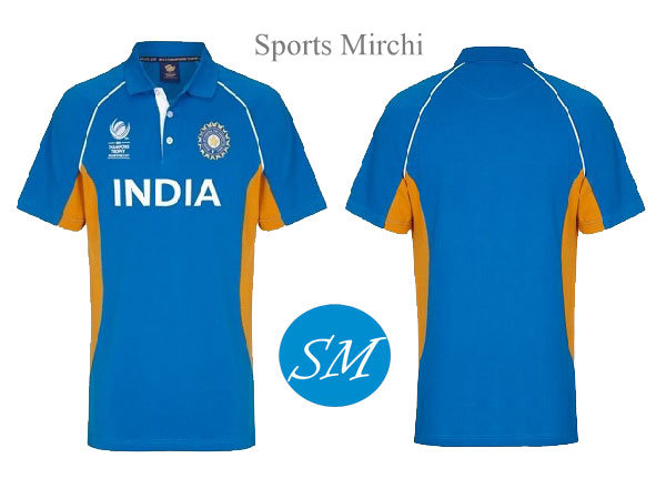 Indian cricket team jersey for 2017 champions trophy.