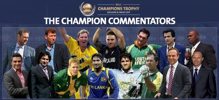 ICC Champions Trophy 2017 Commentators List