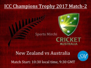 NZ vs AUS Live cricket Score 2017 ICC Champions Trophy