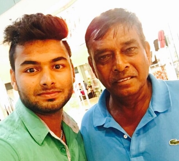 Rishabh Pant with coach Tarak Sinha